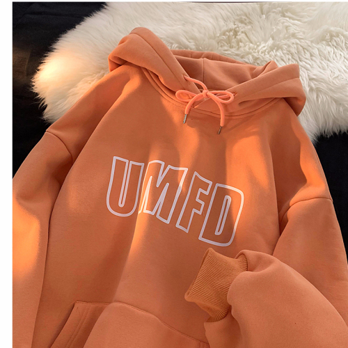  new fashion loose women's clothing fleece 250g / sweatshirt hooded autumn and winter sweatshirt for women plus fleece