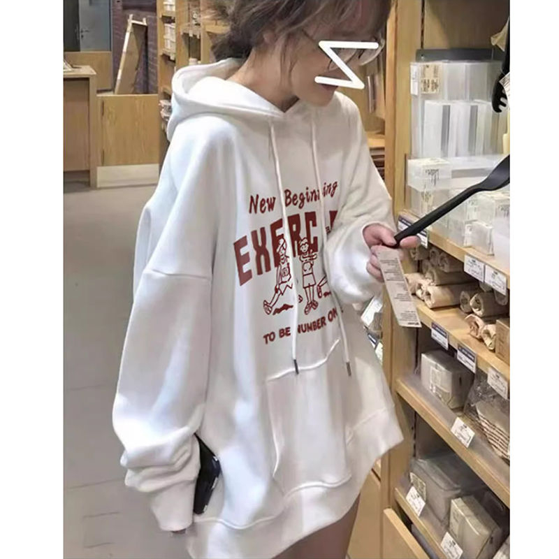 秋冬季仿棉華棉複合牛奶絲320克銀狐絨420克圓領連帽雙帽寬鬆衛衣