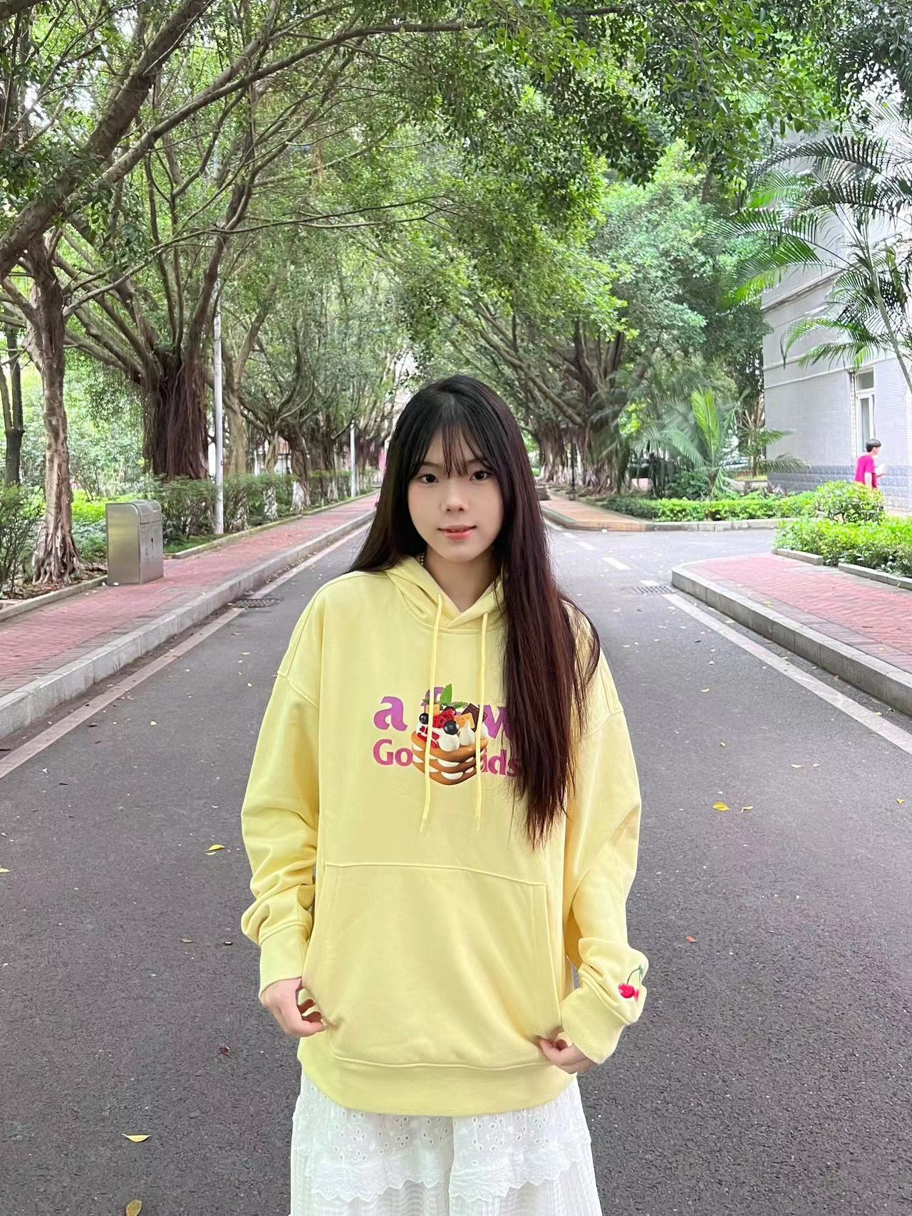 秋冬季仿棉華棉複合牛奶絲320克銀狐絨420克圓領連帽雙帽寬鬆衛衣
