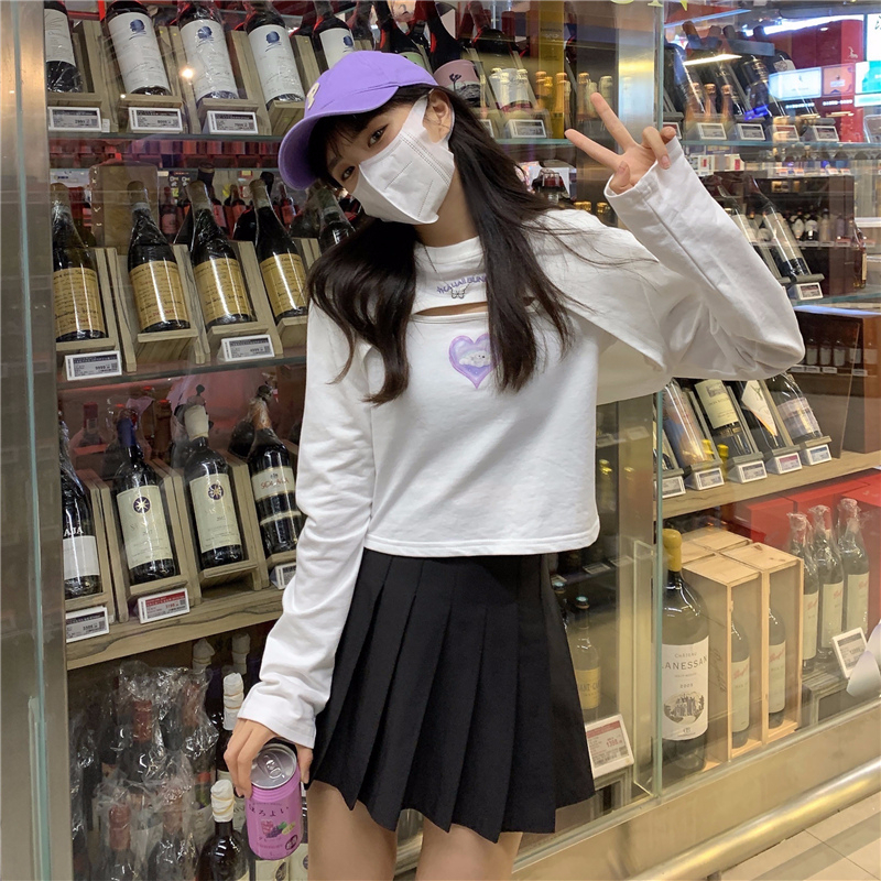 新款時尚休閒女裝6535魚鱗 秋裝兩件套可T恤短袖長袖T恤上衣
