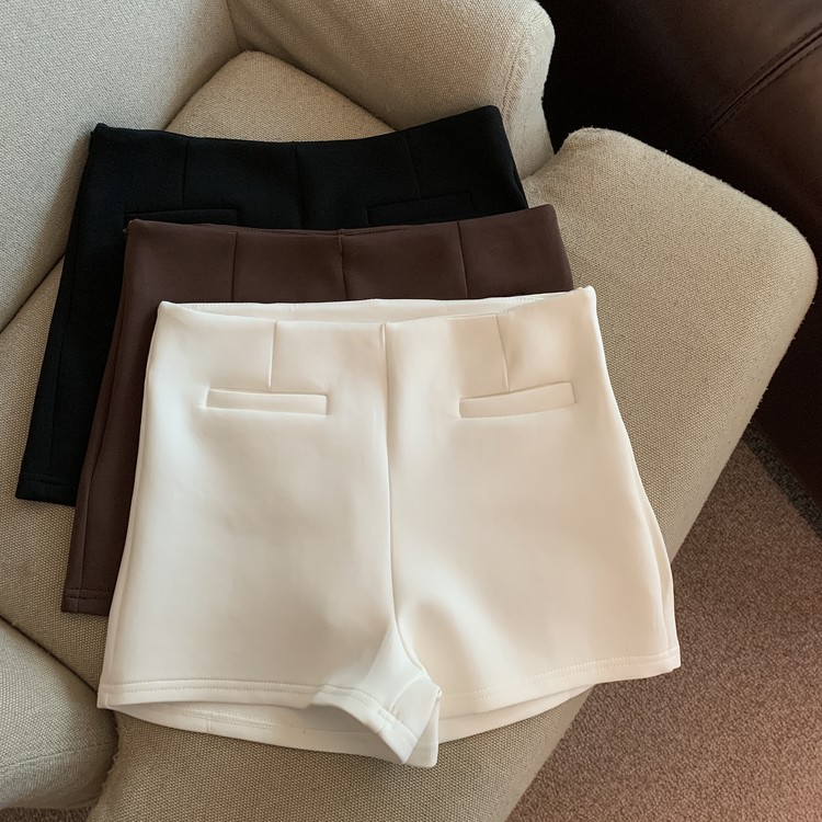 Autumn and winter retro versatile stretch hottie shorts