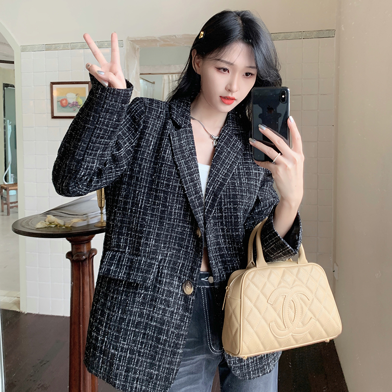 !  Xiaoxiangfeng blazer autumn new design niche ins loose and versatile suit top