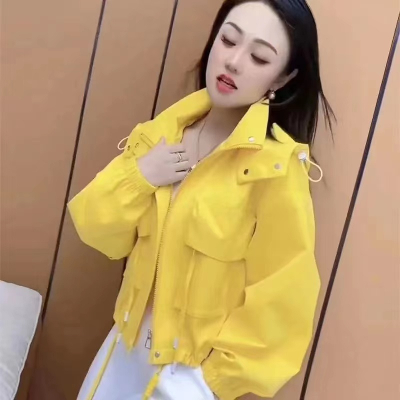 韓版個性休閒連帽長袖系帶外套女秋季新款帥氣開衫慵懶風減齡上衣