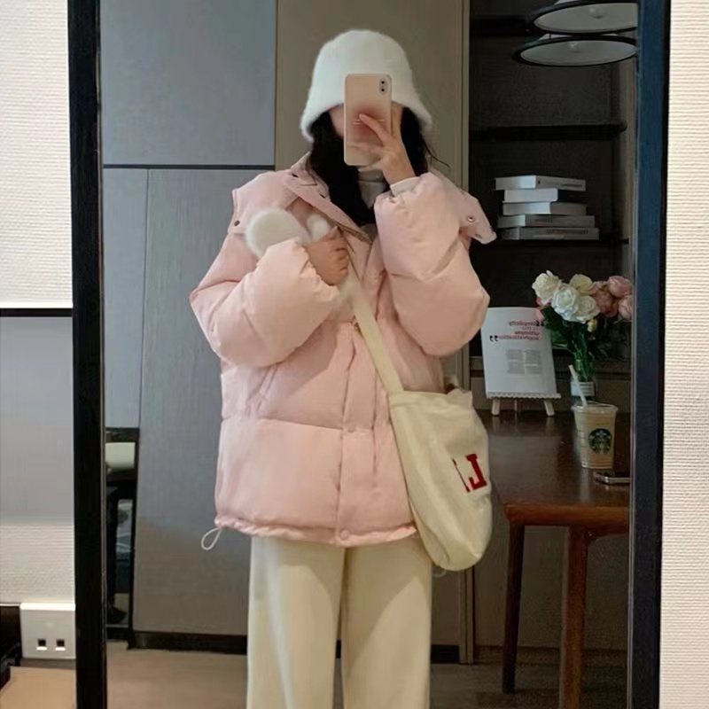 羽絨棉服女冬季2023新款韓版寬鬆加厚學生情侶棉襖ins麵包服外套