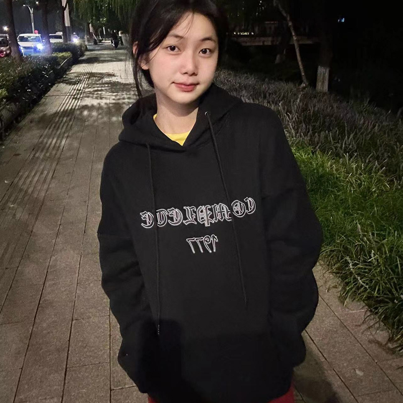 防棉華棉複合牛奶絲300克/銀狐絨400克連帽衛衣女