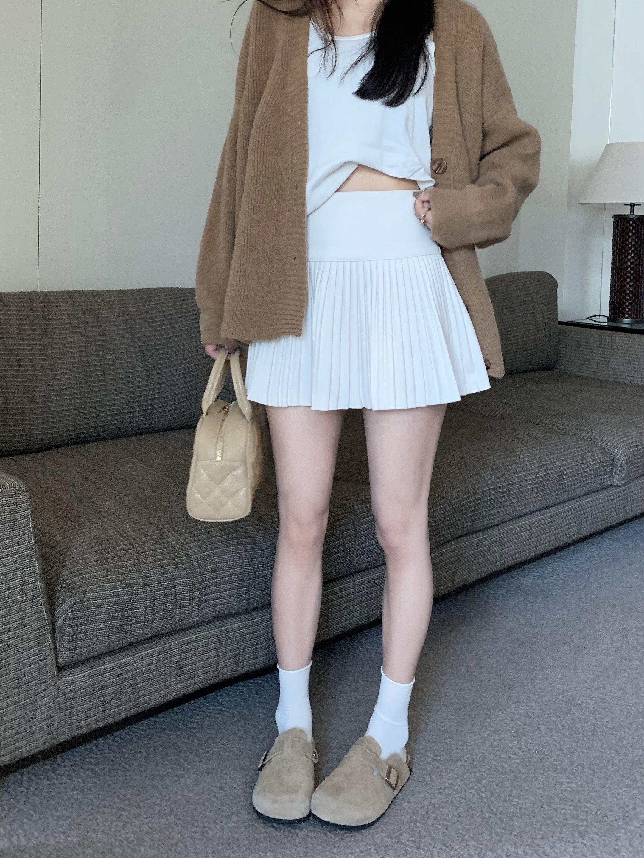 ~Thick woolen anti-exposure skirt A-line skirt