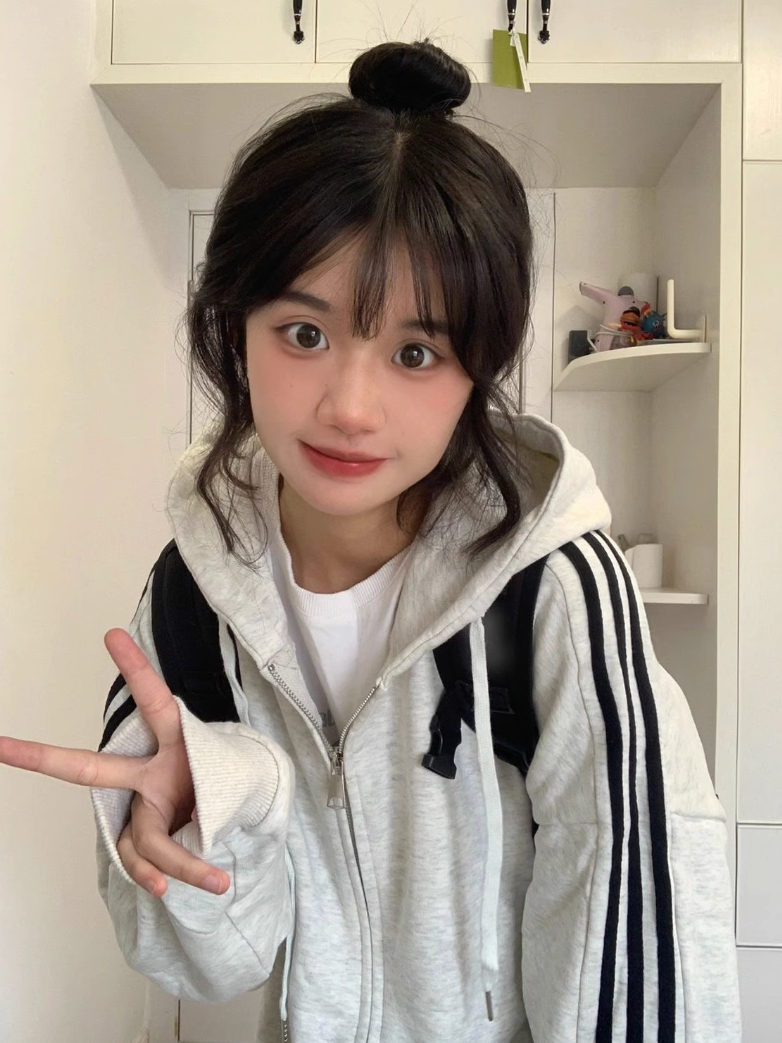後包領雙層帽不起球配棉螺口 仿棉華棉複合310剋薄款衛衣女印花