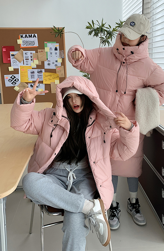 2023新款羽絨棉服oversize女冬季新款韓版加厚寬鬆長短款棉服