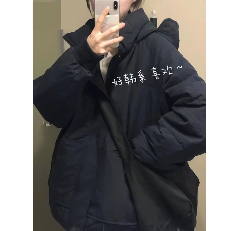 羽絨棉服女2023年冬季新款加厚麵包服韓系學生外套oversize潮棉衣