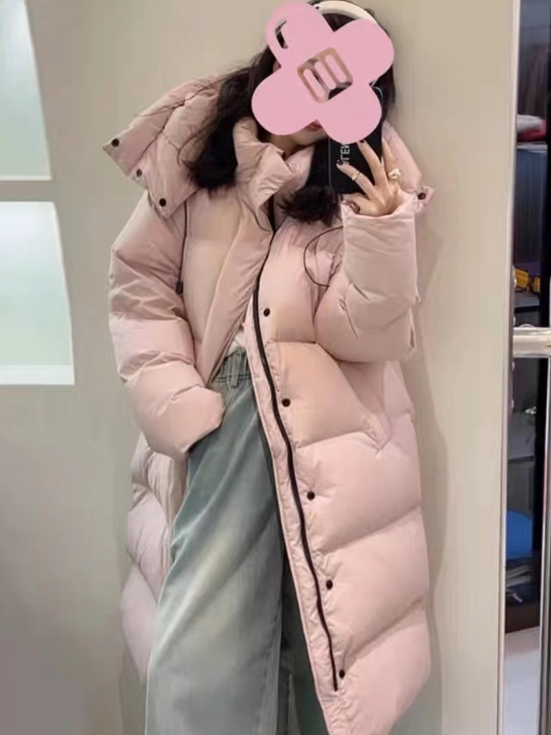 ins棉服寬鬆麵包服 2023冬季新款韓版bf長款加厚過膝外套棉衣女潮