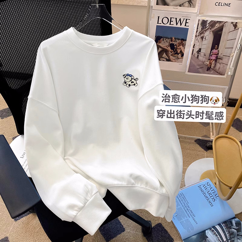 秋裝薄款衛衣女大碼 後包領 拉肩線 M-XXXL