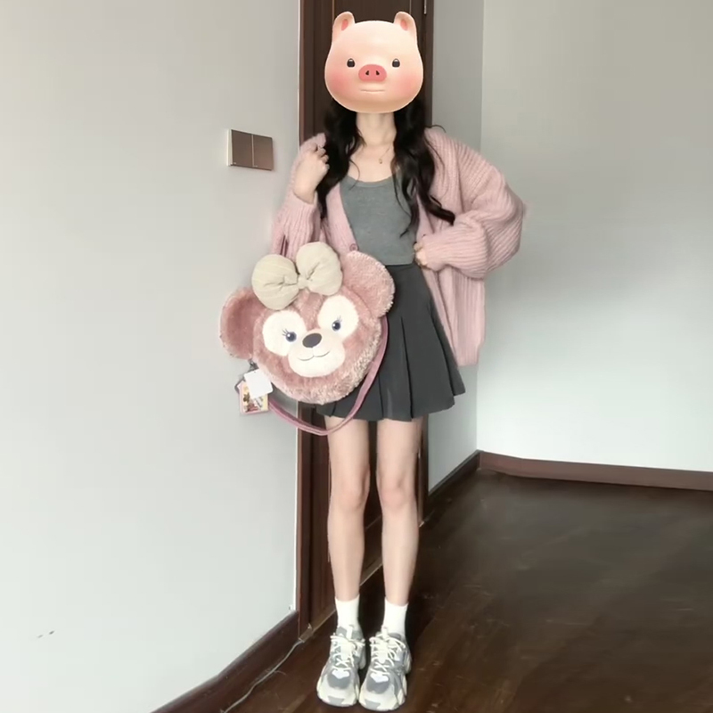 學院風三件套裝2023新款早秋季搭配一整套奶系穿搭連衣裙女小個子