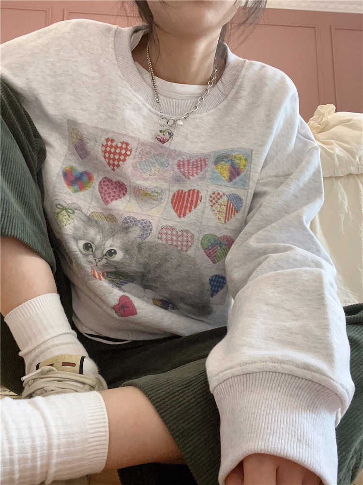 2023 新款寬鬆秋裝薄款衛衣女大碼 後包領 拉肩線 M-XXXL