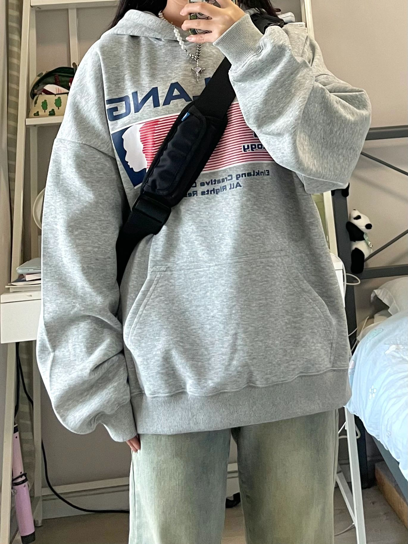 防棉華棉複合牛奶絲300克/銀狐絨400克連帽衛衣女
