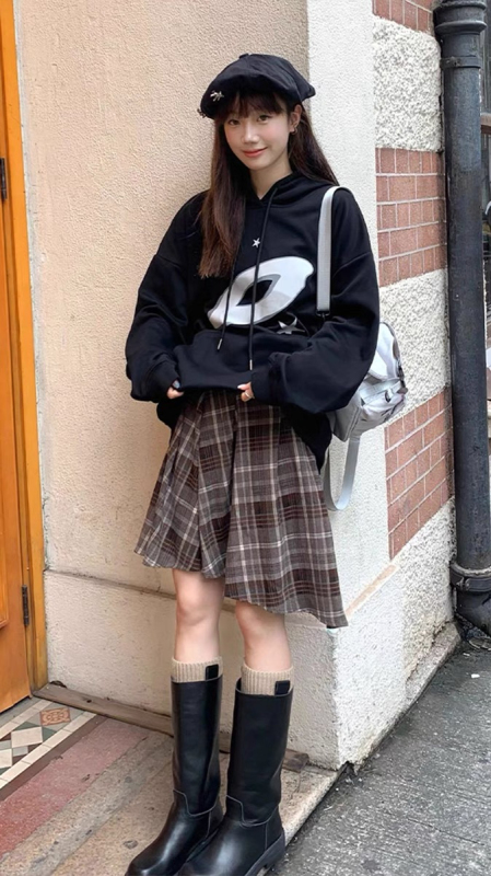防棉華棉複合牛奶絲300克/銀狐絨400克連帽衛衣女