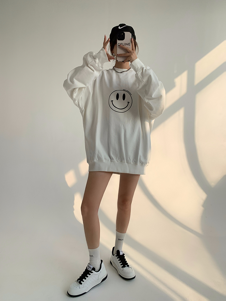 2023新款寬鬆 秋裝薄款衛衣女大碼 後包領 拉肩線 M-XXXL