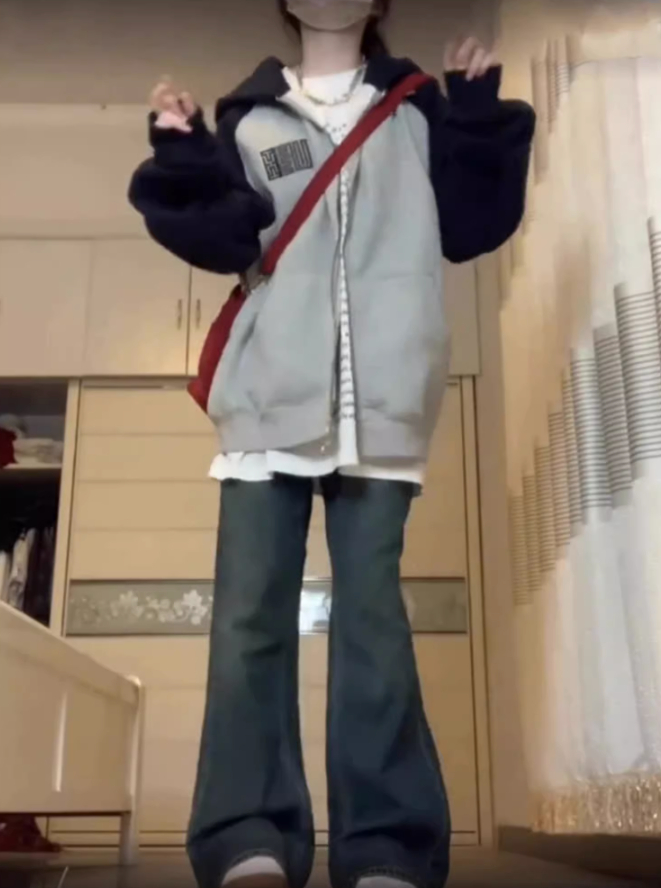 後包領雙層帽不起球配棉螺口 仿棉華棉複合310剋薄款衛衣女印花