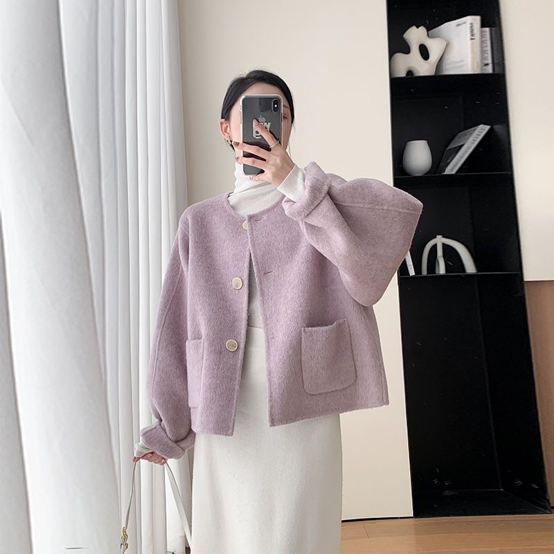 Xiaoxiangfeng Woolen Short Jacket Women's 2023 Autumn and Winter New Korean Style Casual Fashion Temperament High-end Loose Top