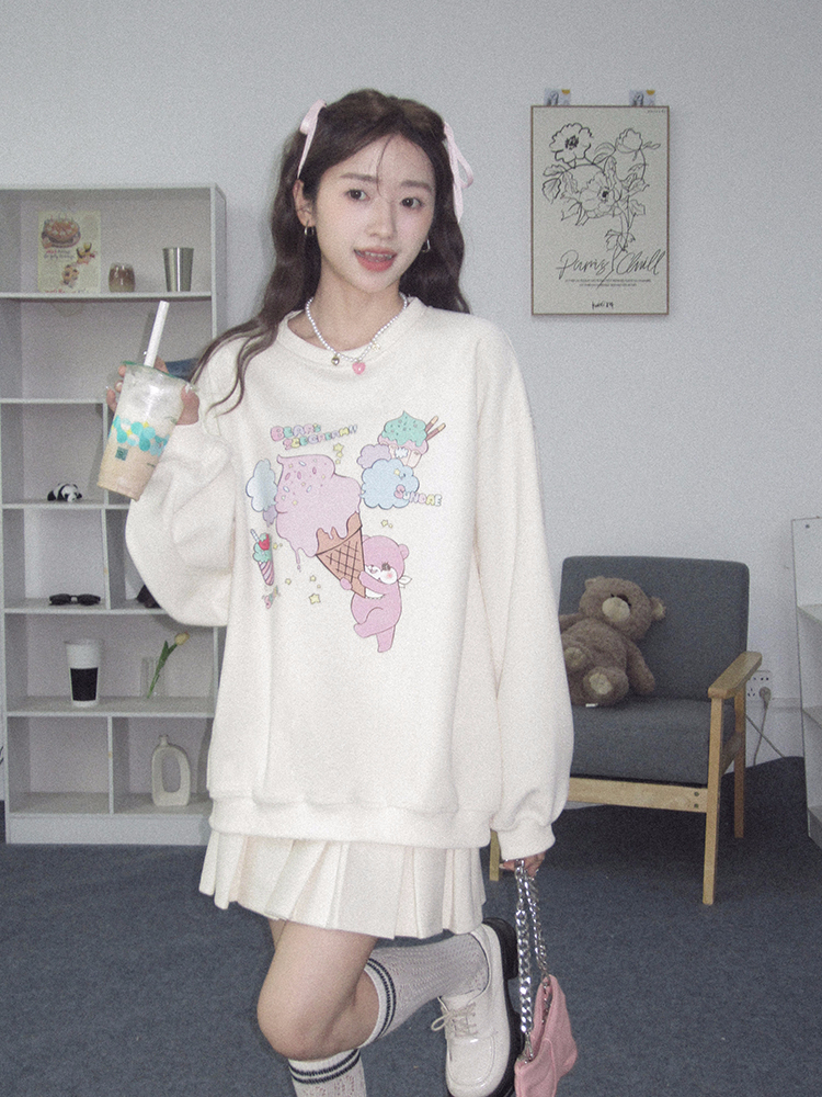 2023新款寬鬆 秋裝薄款衛衣女大碼 後包領 拉肩線 M-XXXL