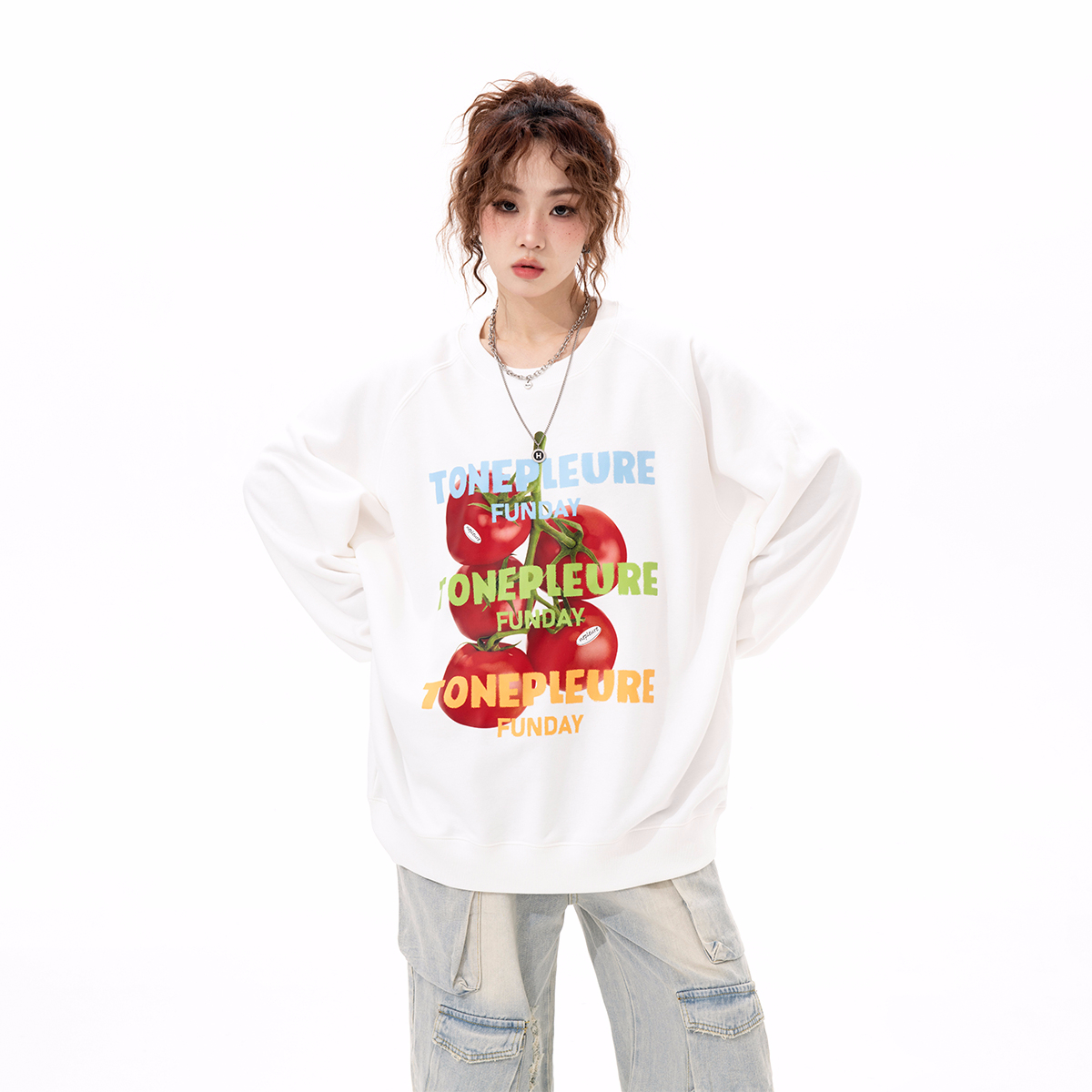 2023新款寬鬆 秋裝薄款衛衣女大碼 後包領 拉肩線 M-XXXL