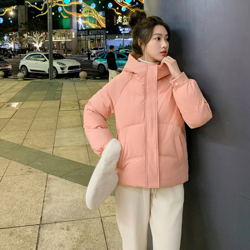 Actual shot of large size winter clothing, new fat MM, Korean version, medium and long, loose and slim cotton-padded clothes, women's thickened cotton-padded jackets