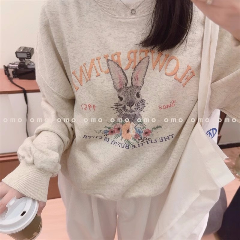 2023年新款時尚學生裝 秋裝薄款衛衣女大碼 後包領 拉肩線 M-XXXL