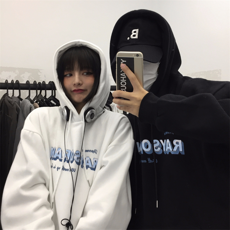 2023 New Loose Velvet 250g / Large Hooded Autumn and Winter Sweater Women's Velvet