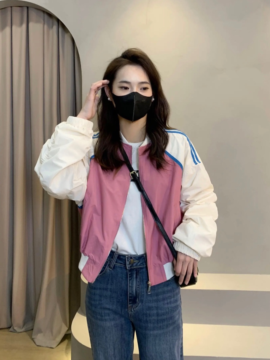 American Baseball Uniforms for Women 2023 Spring and Autumn New Style Loose Design Jacket Unique Super Nice-looking Cardigan Short Jacket