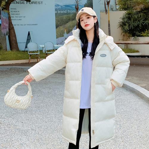 Real shot of down-padded jacket for women, mid-length, Korean version, loose ins Hong Kong style cotton-padded jacket, new cotton-padded jacket, thickened jacket