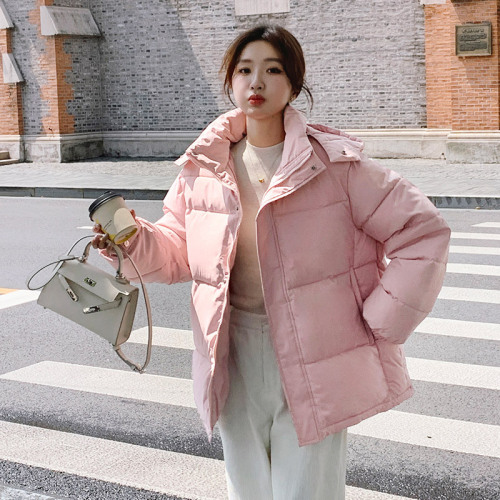 Korean style detachable hood short women's down jacket  small winter coat ins trend