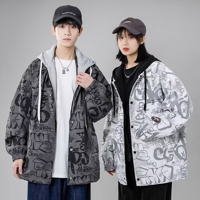 2023港風休閒外套男女士2023新款ins潮流上衣服秋款百搭夾克