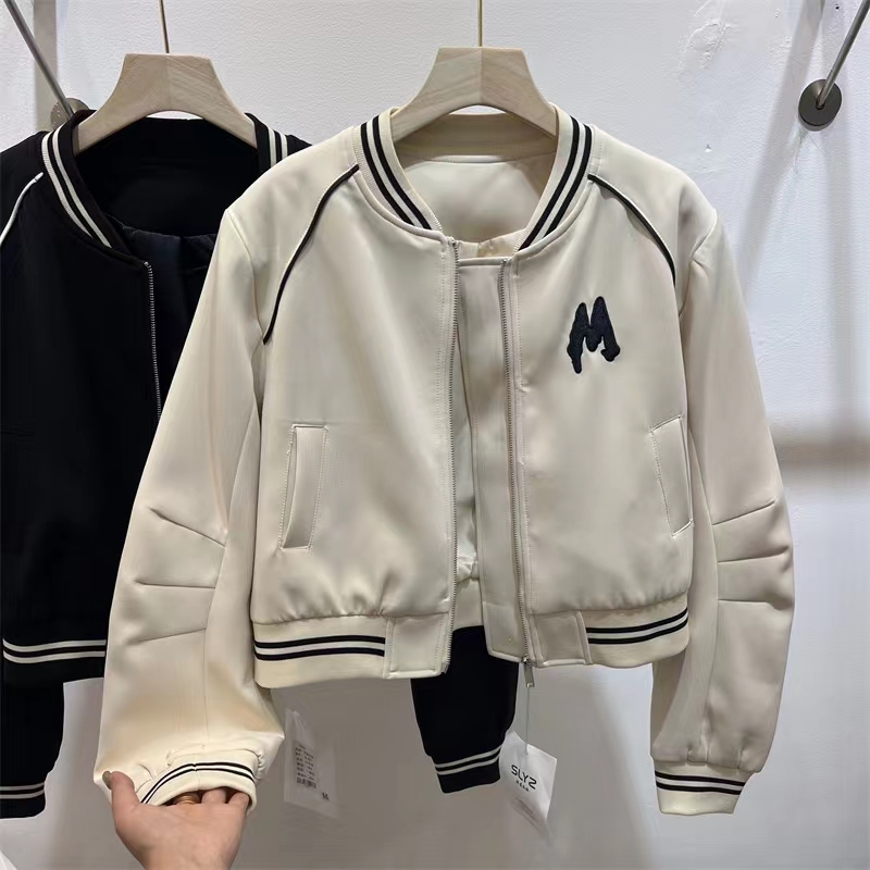 Spring Women's 2023 New Baseball Uniform Jacket Women's Korean Style Loose Versatile Contrast Color Jacket Design Trendy Top