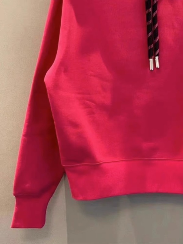 YOUMI French high-end, super good-looking, small, age-reducing, fashionable red hooded sweatshirt for women in autumn and winter