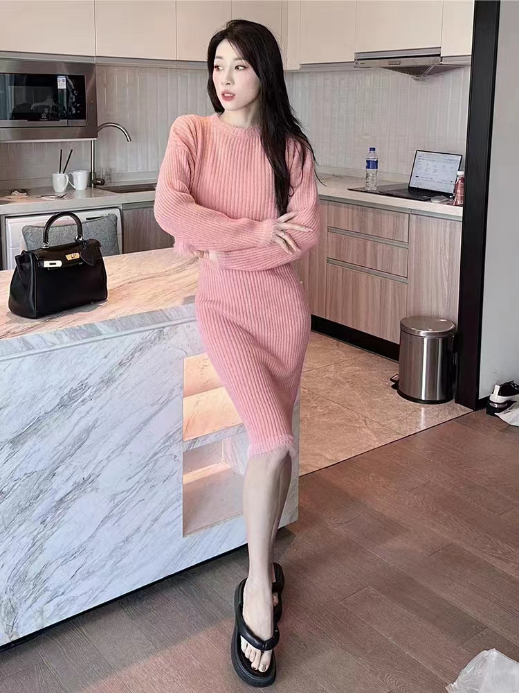 法式氣質顯瘦慵懶風豎條紋流蘇邊上衣包臀裙兩件套早秋冬小眾套裝