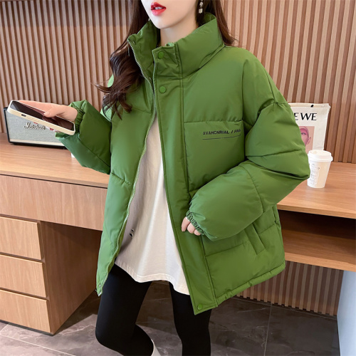 Real shot of best friend's cotton coat, candy-colored winter student bread coat, trendy large size padded jacket for fat people