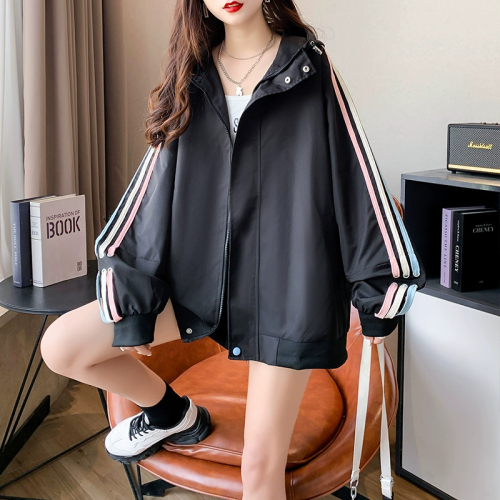 Real shot of Chinese cotton complex velvet 380g back collar double layer hooded sweatshirt women's velvet thickened jacket 300 pounds