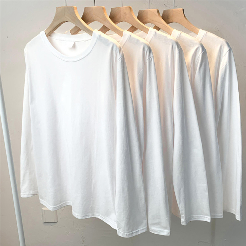 Official image: Loose long-sleeve T-shirt for men and women, regular shoulder top