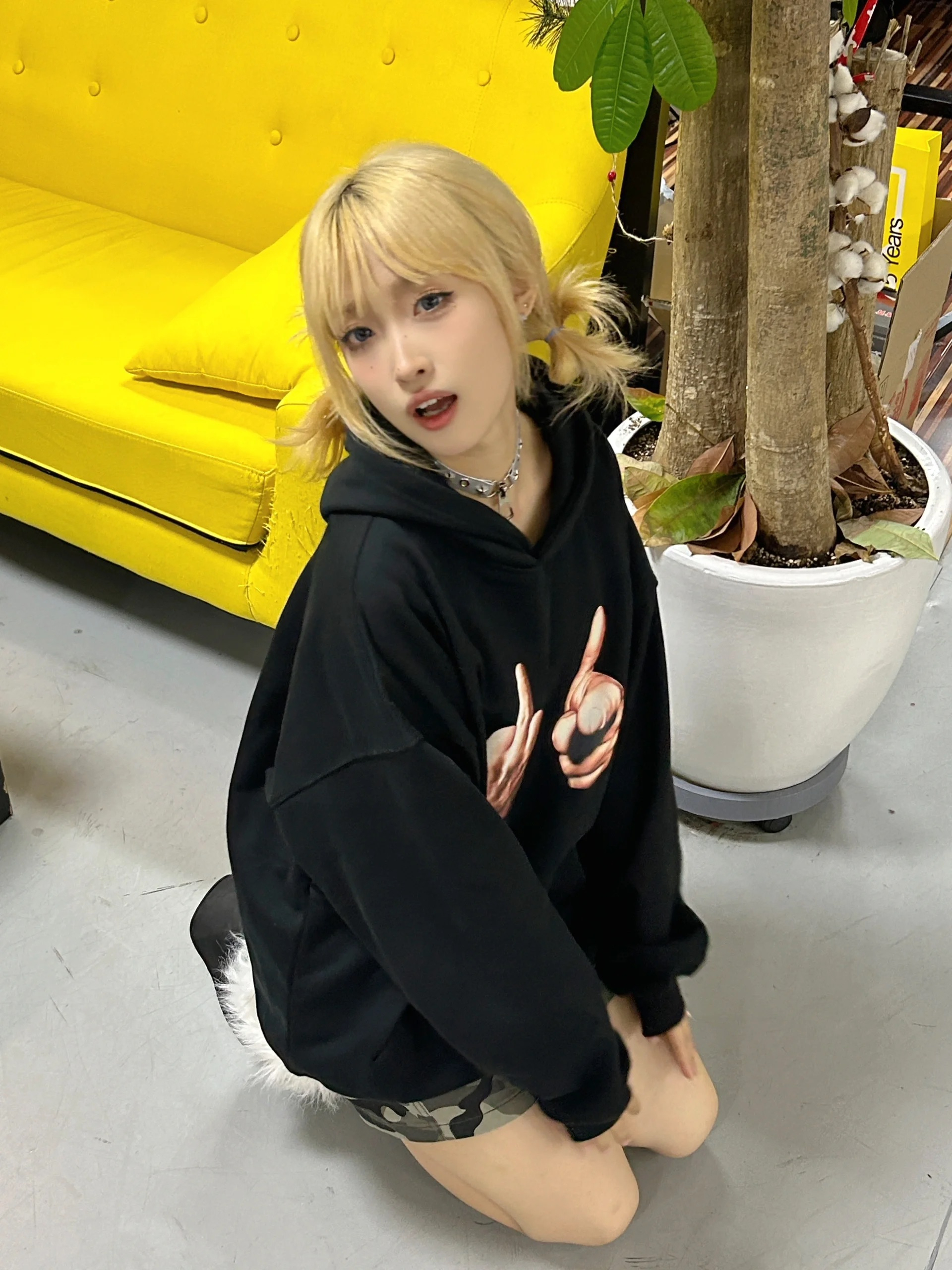 Anti-cotton Chinese cotton composite milk silk 300g/silver fox velvet 400g hooded sweatshirt for women
