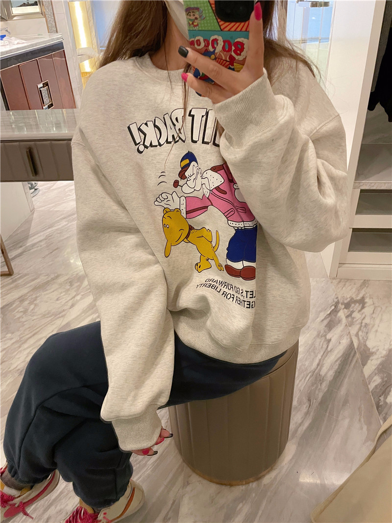 秋裝薄款衛衣女大碼 後包領 拉肩線 M-XXXL