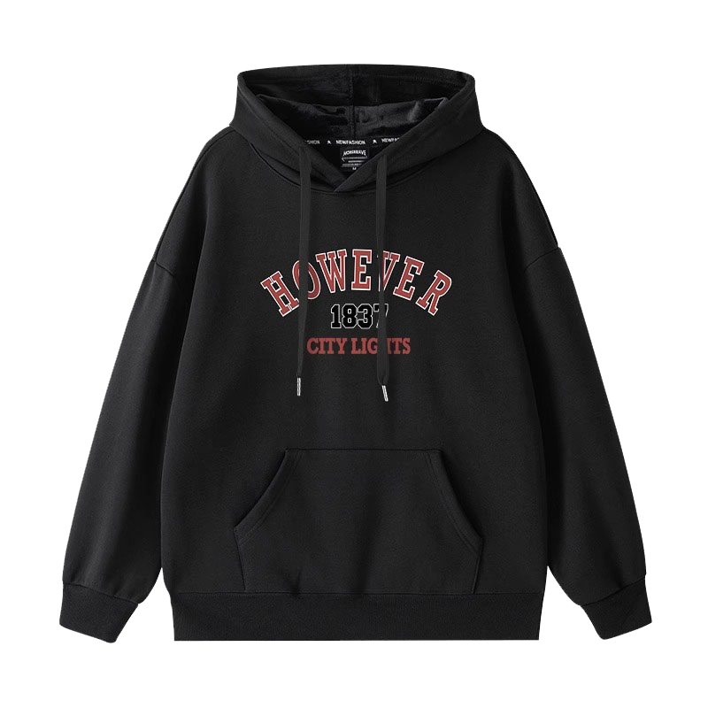 Anti-cotton Chinese cotton composite milk silk 300g/silver fox velvet 400g hooded sweatshirt for women