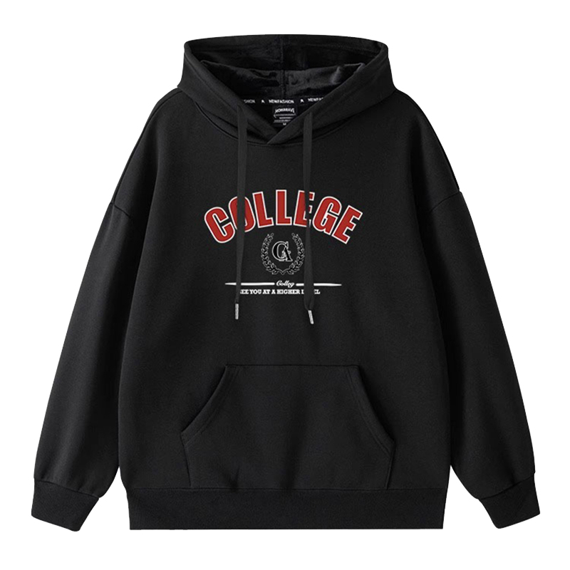 Anti-cotton Chinese cotton composite milk silk 300g/silver fox velvet 400g hooded sweatshirt for women