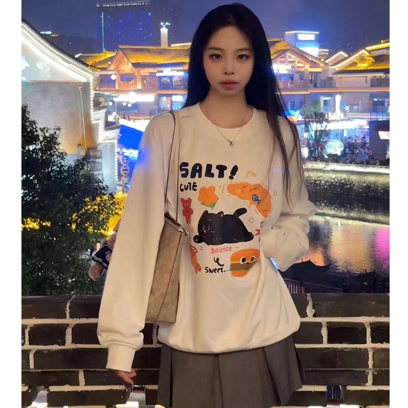 純棉華棉食毛330克/420克後包領 秋冬寬鬆薄款/加絨圓領衛衣