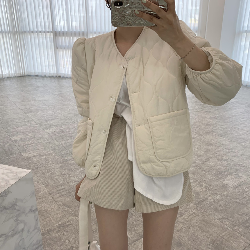 韓國chic 保暖加厚棉衣外套