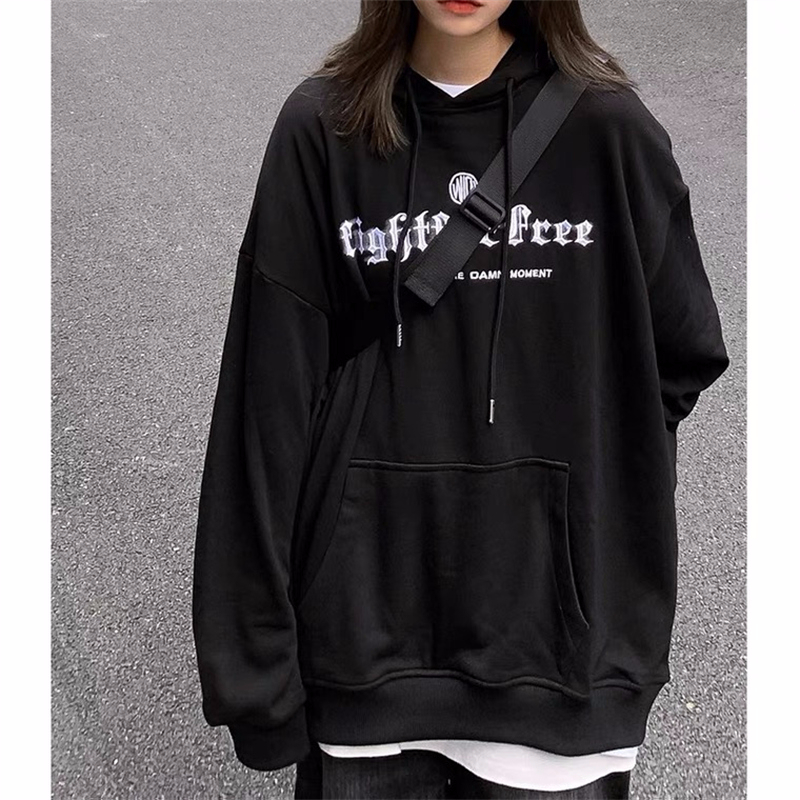 2023 New Loose Casual Women's Clothing, Velvet 250g / Large Hooded Autumn and Winter Sweater Women's Velvet