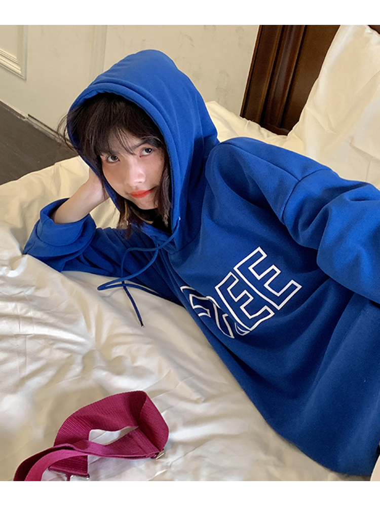 250g plus fleece / hooded sweatshirt for women autumn and winter sweatshirt with fleece