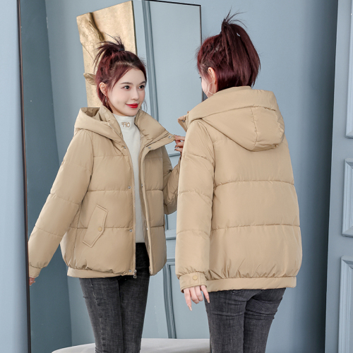 实拍冬季新款羽绒棉衣棉服女短款韩版宽松小个子棉袄加厚外套
