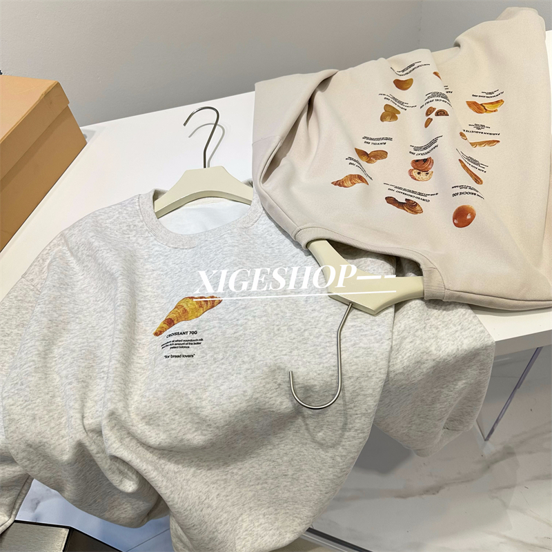 官圖  秋裝薄款衛衣女大碼 後包領 拉肩線 M-XXXL