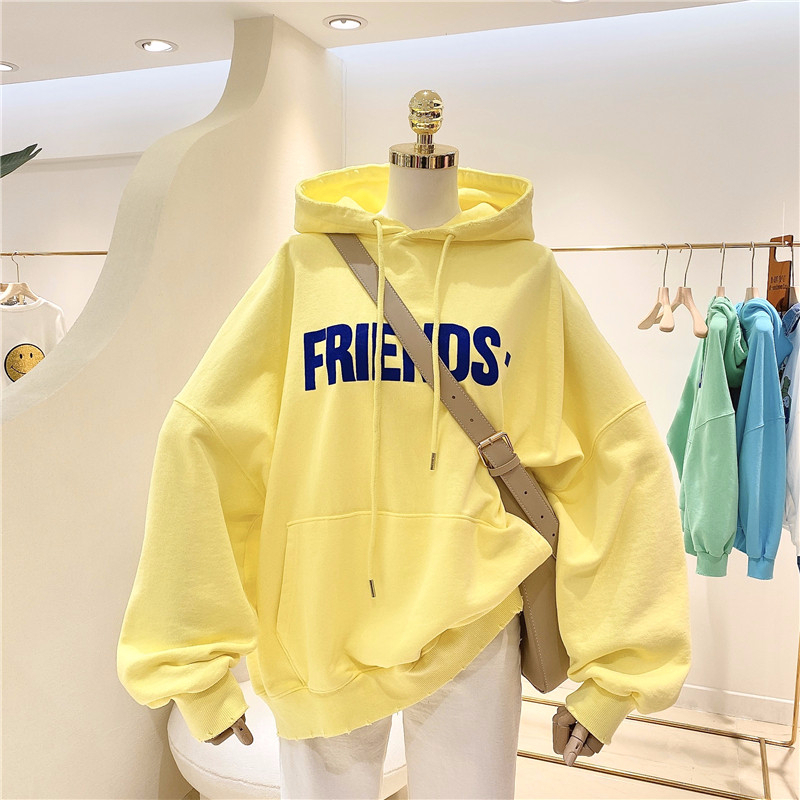 2023 new fashion student wear fleece 250g / sweatshirt hooded autumn and winter sweatshirt for women with fleece