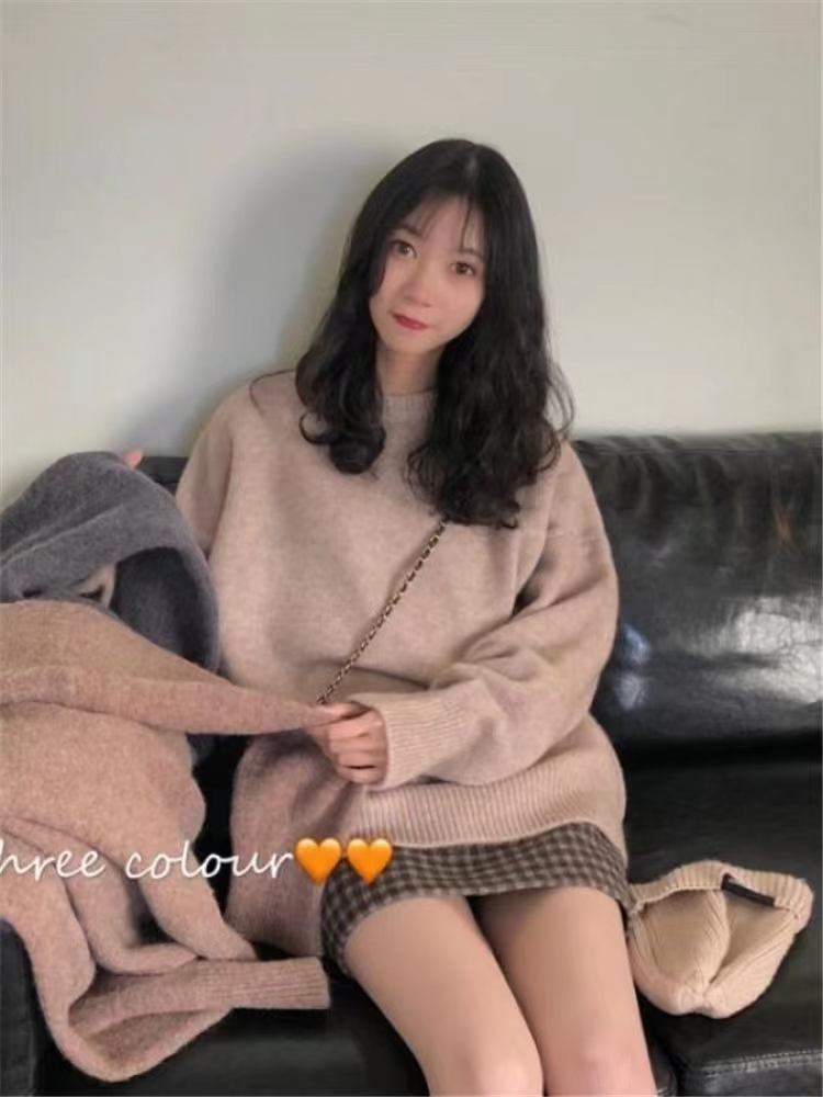 早秋季新款針織衫上衣外穿寬鬆慵懶風港味復古毛衣女ins百搭森系