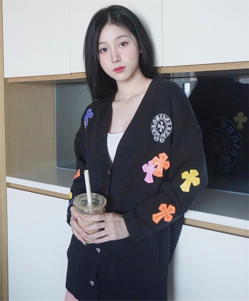 2023實拍新款針織衫女韓國東大門網紅同款GLYP潮牌休閒毛衣女